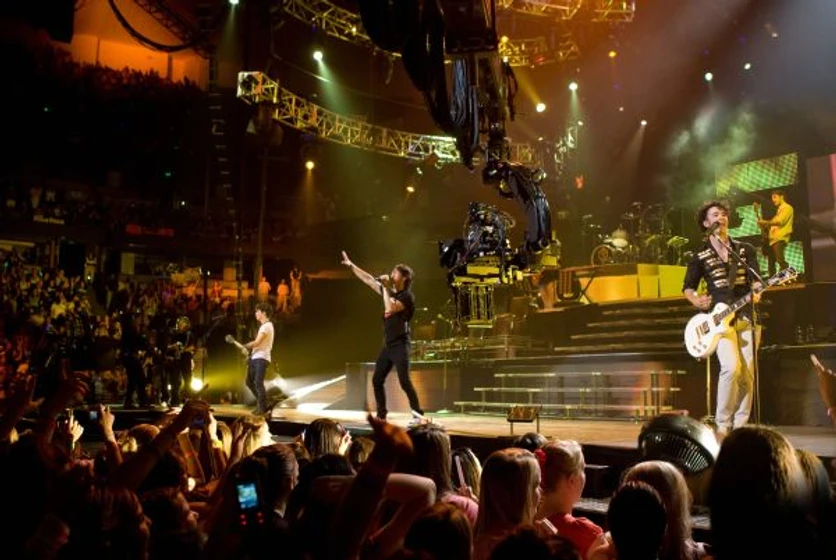 Joe Jonas, Kevin Jonas y Nick Jonas en Jonas Brothers en concierto 3D