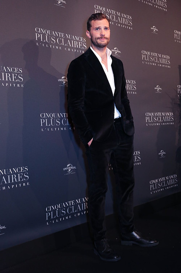 Jamie Dornan en Cincuenta sombras liberadas (Premiere en Paris. Febrero 2018)