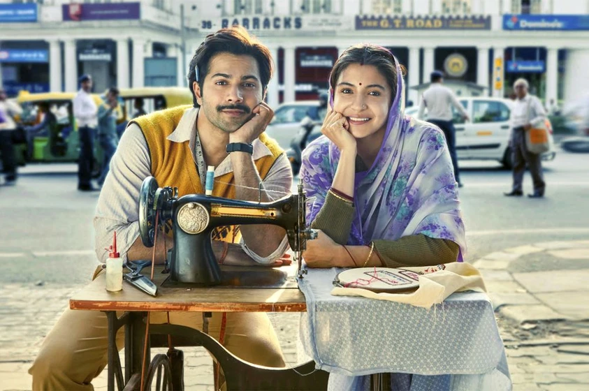 Anushka Sharma y Varun Dhawan en made-in-india-sui-dhaaga