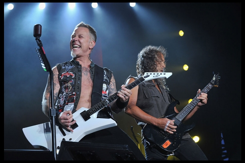 James Hetfield y Kirk Hammett en Metallica: Through the Never