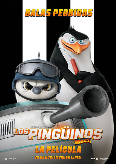 Imagen de Los Pingüinos de Madagascar. La Película (Cartel personajes español)