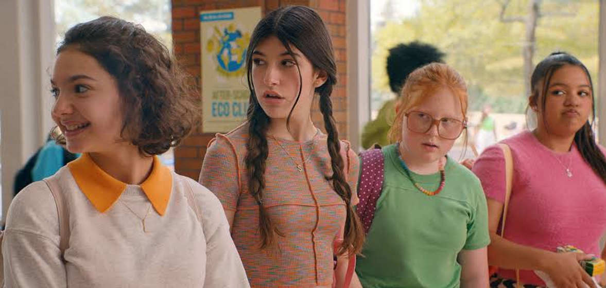 Sunny Sandler, Millie Thorpe, Samantha Lorraine y Dylan Chloe Dash en ni-de-cona-estas-invitada-a-mi-bat-mitsva