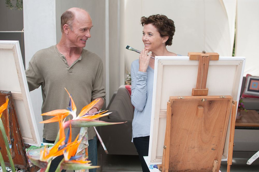 Ed Harris y Annette Bening en La Mirada del Amor
