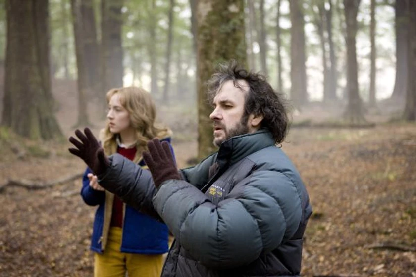 Peter Jackson y Saoirse Ronan en The Lovely Bones