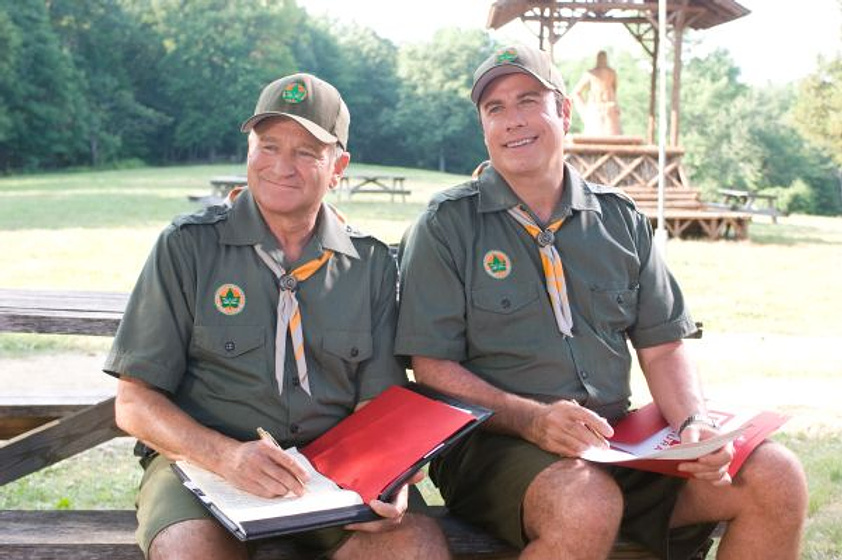 Robin Williams y John Travolta en Dos canguros muy maduros
