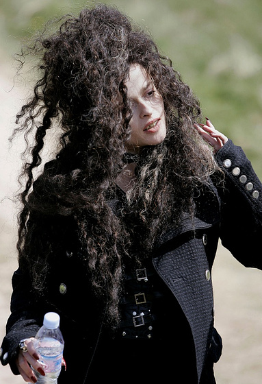 Helena Bonham Carter en Harry Potter y las reliquias de la muerte, Primera parte (Rodaje)