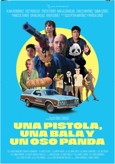 Imagen de una-pistola-una-bala-y-un-oso-panda (Cartel español)