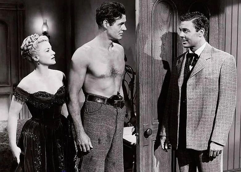 Claire Trevor, Robert Ryan y John Archer en el-mejor-de-los-malvados