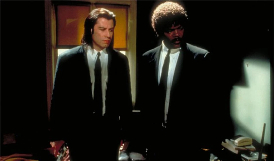 Samuel L. Jackson y John Travolta en Pulp Fiction