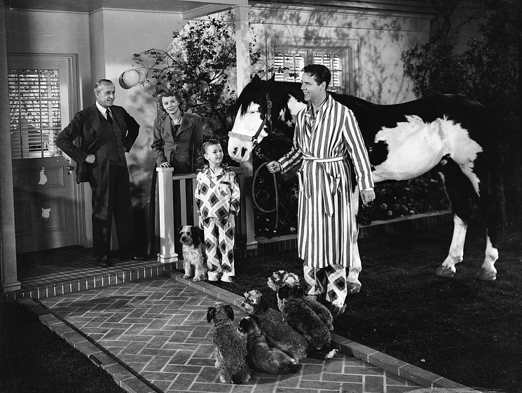 Arthur Lake, Penny Singleton y Larry Simms en It's a Great Life
