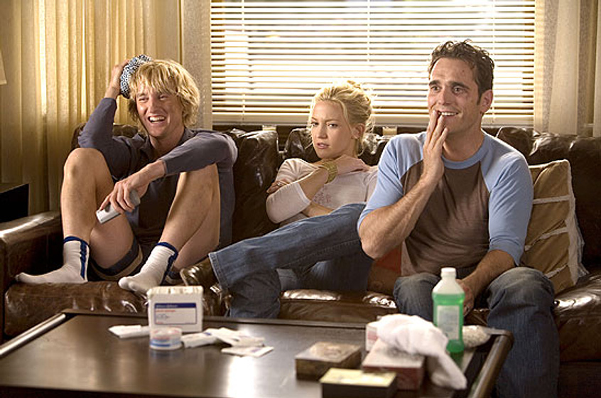 Matt Dillon, Owen Wilson y Kate Hudson en Tú, yo y ahora... Dupree