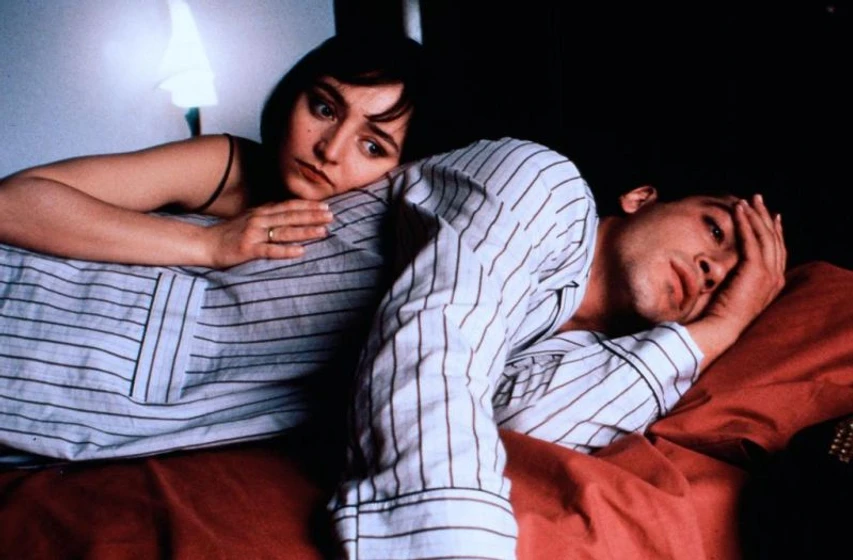 Javier Bardem y Maria de Medeiros en huevos-de-oro