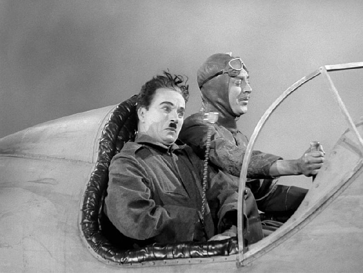 Charles Chaplin en El Gran Dictador
