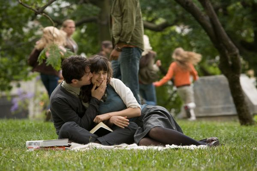 Joseph Gordon-Levitt y Zooey Deschanel en 500 Días Juntos