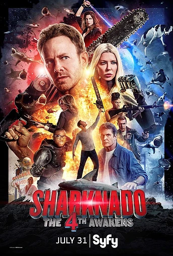 Poster de Sharknado, que la 4 te acompañe