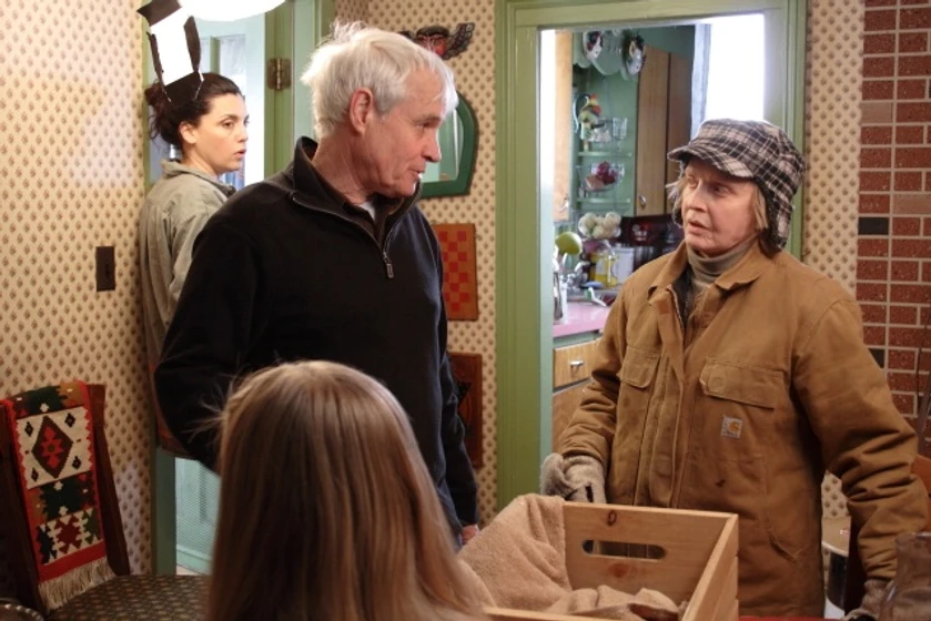 Florence Henderson y Tom Seidman en un-hogar-para-julia (Durante el rodaje)