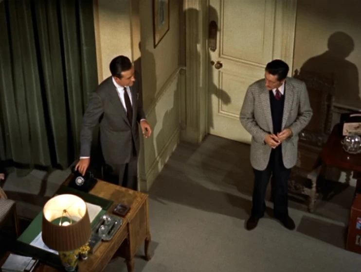 Anthony Dawson y Ray Milland en crimen-perfecto