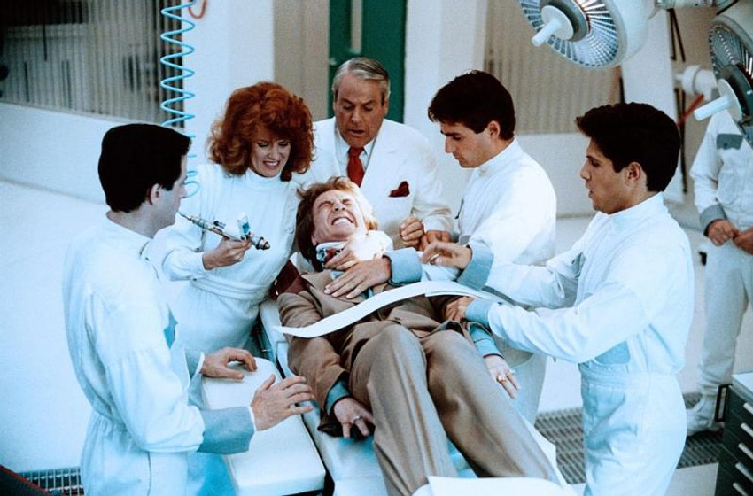 Martin Short, Kevin McCarthy y Fiona Lewis en El Chip Prodigioso