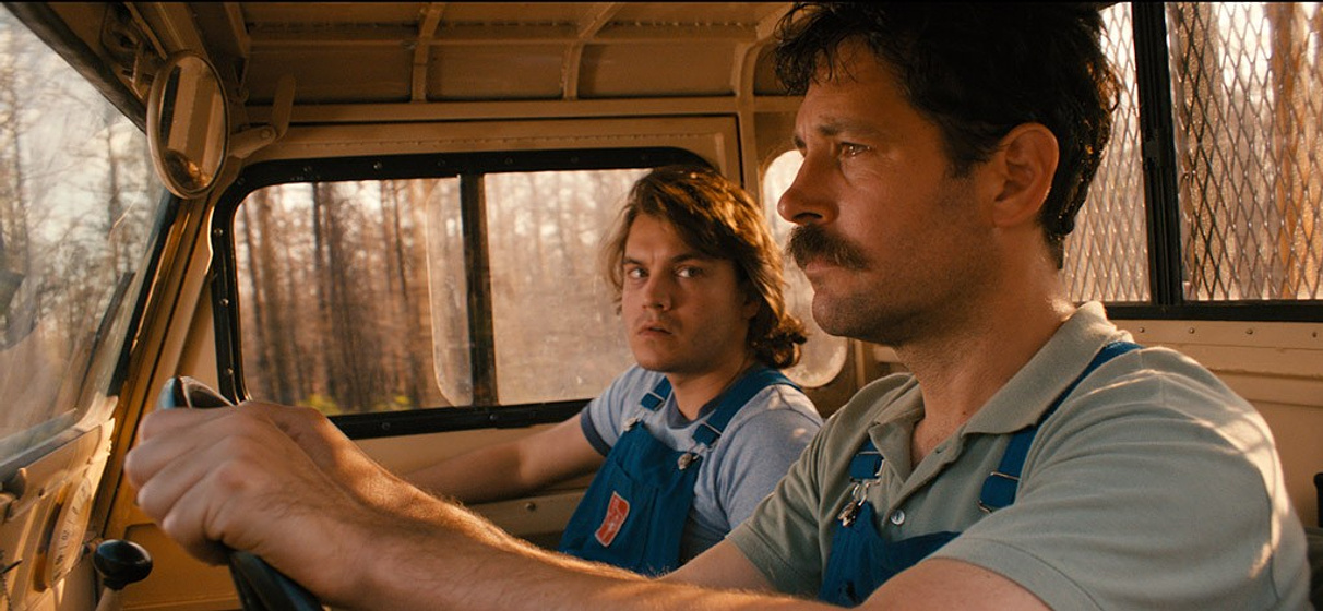 Emile Hirsch y Paul Rudd en Prince Avalanche