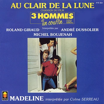 Carátula de la banda de sonido de Tres Solteros y un Biberón