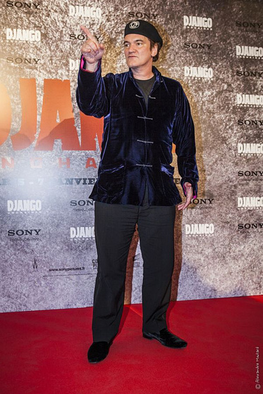 Quentin Tarantino en Django Desencadenado (Premiere en Paris. Diciembre 2012)