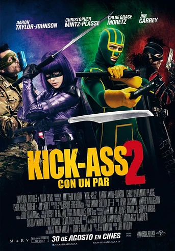 Poster de Kick-Ass 2, con un par