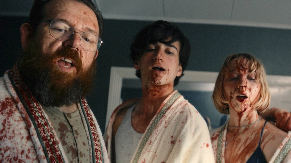 Nick Frost y Sebastian Croft en get-away