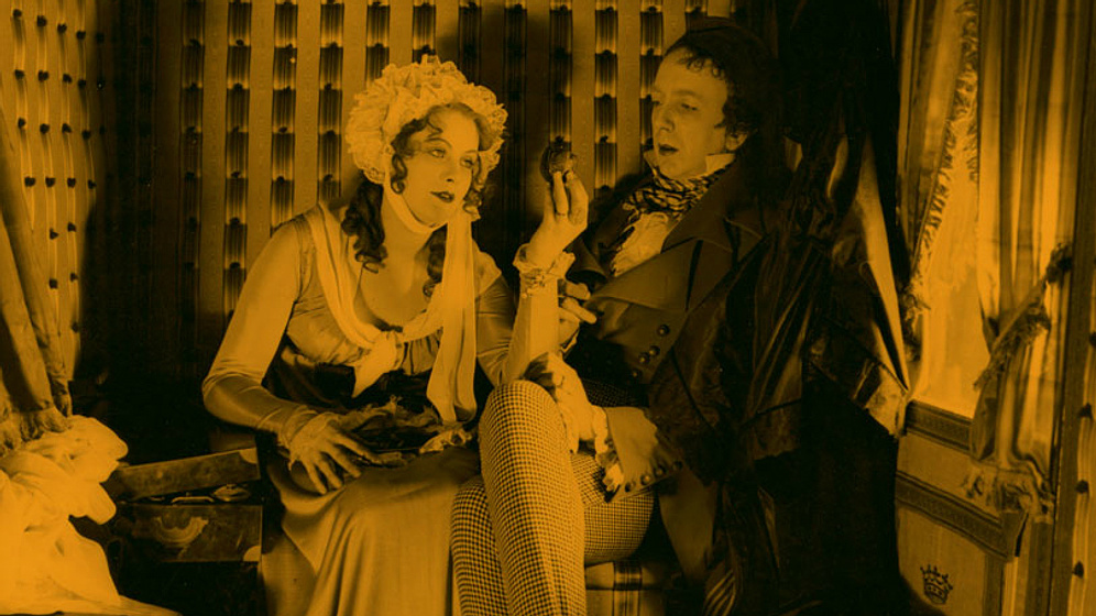 Greta Garbo y Lars Hanson en La Saga de Gösta Berling
