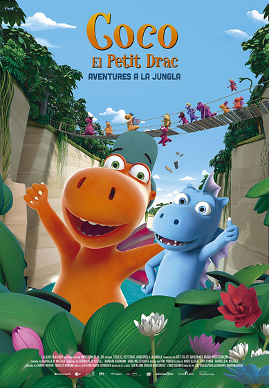 Imagen de Coco, el Pequeño dragón. Aventuras en la Jungla (Cartel catalán)