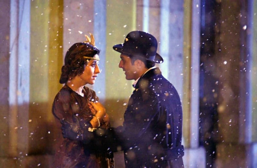 Romane Bohringer y Olivier Sitruk en aurelien