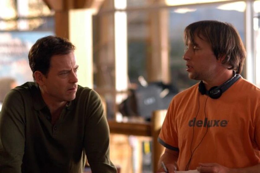 Greg Kinnear y Richard Linklater en fast-food-nation