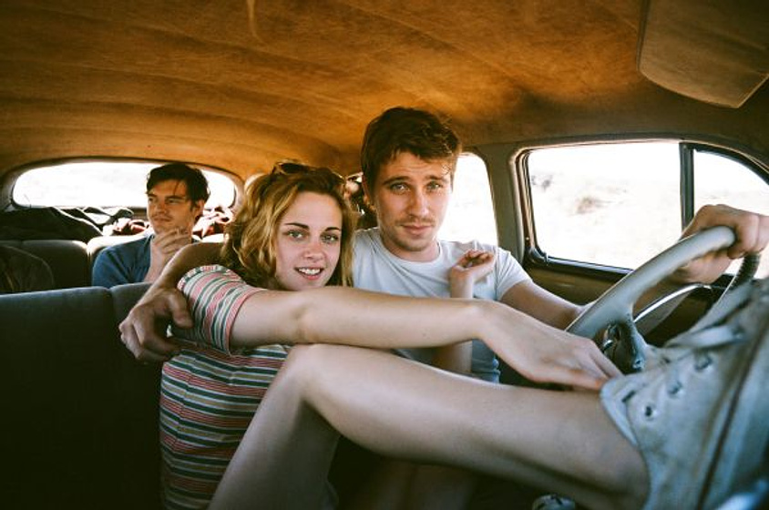 Kristen Stewart, Garrett Hedlund y Sam Riley en On the Road (En la carretera)