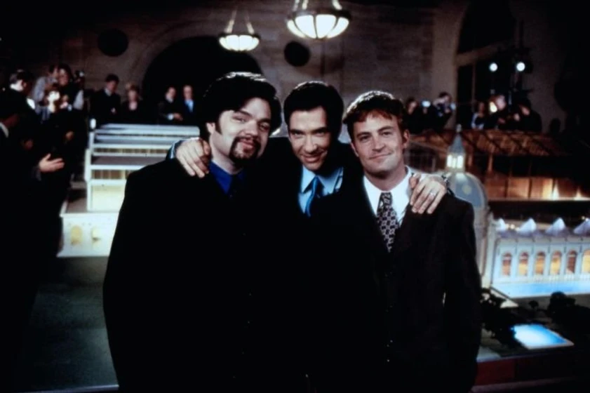 Matthew Perry, Dylan McDermott y Oliver Platt en Tango para tres