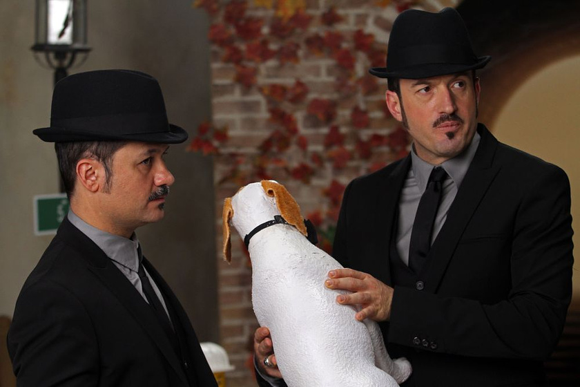 Secun de la Rosa y Alex O'Dogherty en Pancho. El Perro Millonario