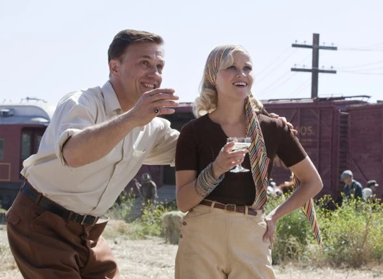Reese Witherspoon y Christoph Waltz en agua-para-elefantes
