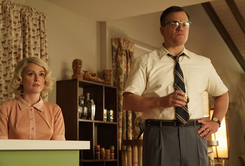 Julianne Moore y Matt Damon en Suburbicon