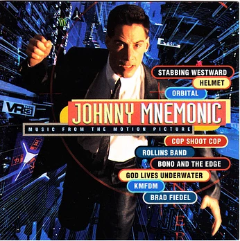 Carátula de la banda de sonido de Johnny Mnemonic