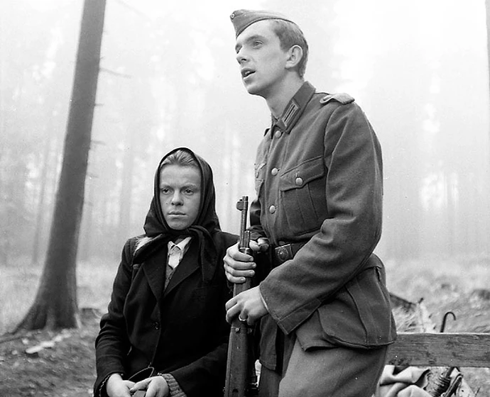 Jaromír Hanzlík y Iva Janzurová en carruaje-a-viena
