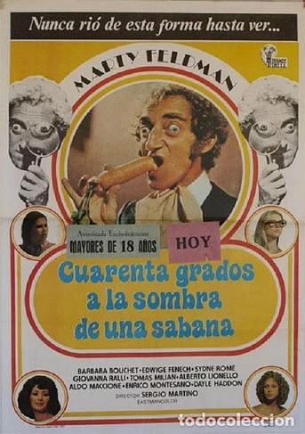 Poster de Cuarenta grados a la sombra de la sábana blanca
