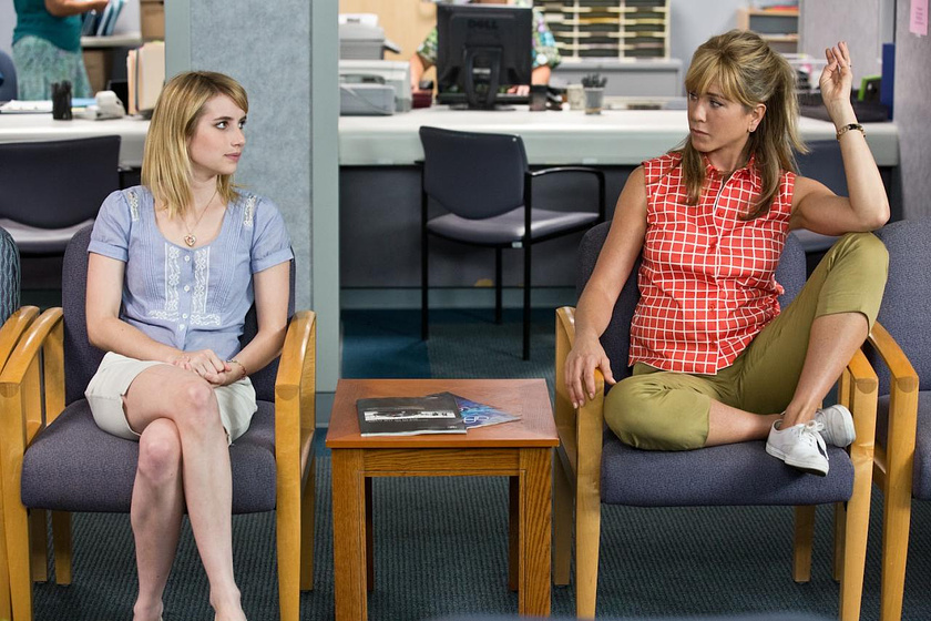 Jennifer Aniston y Emma Roberts en Somos los Miller