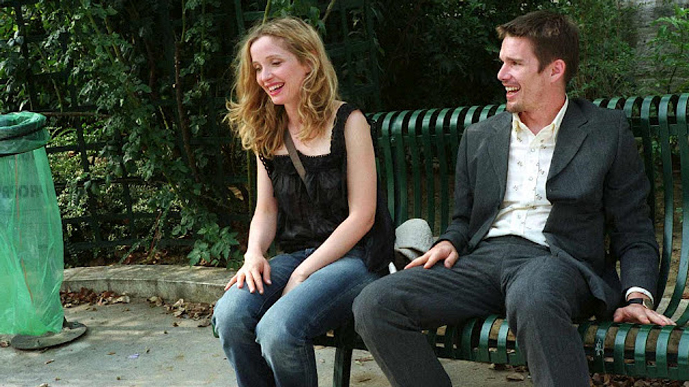 Ethan Hawke y Julie Delpy en Antes del Atardecer