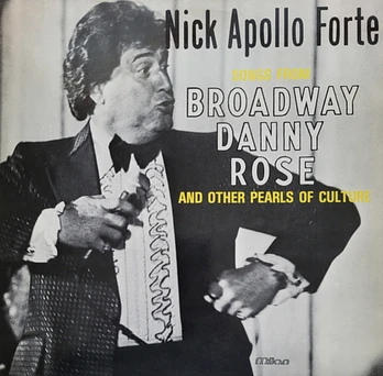 Carátula de la banda de sonido de Broadway Danny Rose