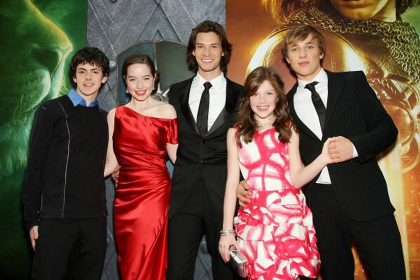 Georgie Henley, William Moseley, Skandar Keynes, Anna Popplewell y Ben Barnes en Las Crónicas de Narnia: El Príncipe Caspian (Premiere en New York. Mayo 2008)