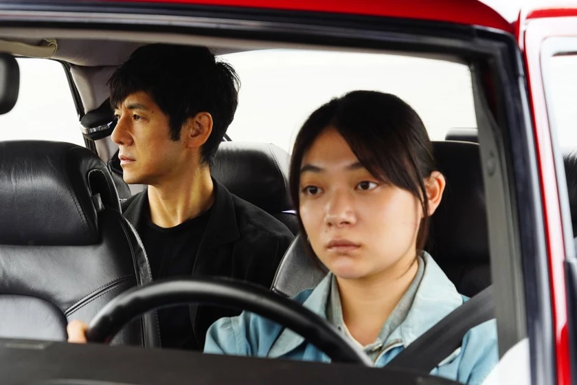 Hidetoshi Nishijima y Tôko Miura en drive-my-car