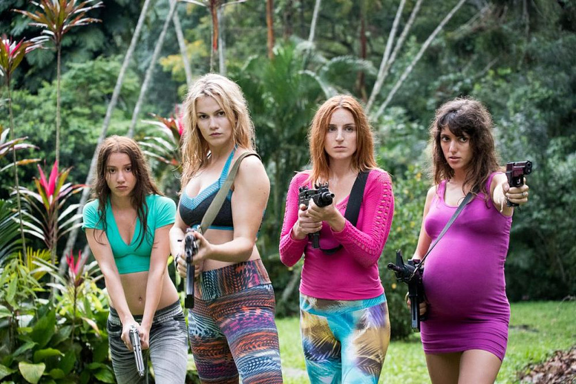 Vanessa Guide, Alison Wheeler, Margot Bancilhon y Philippine Stindel en Bienvenidas a Brasil