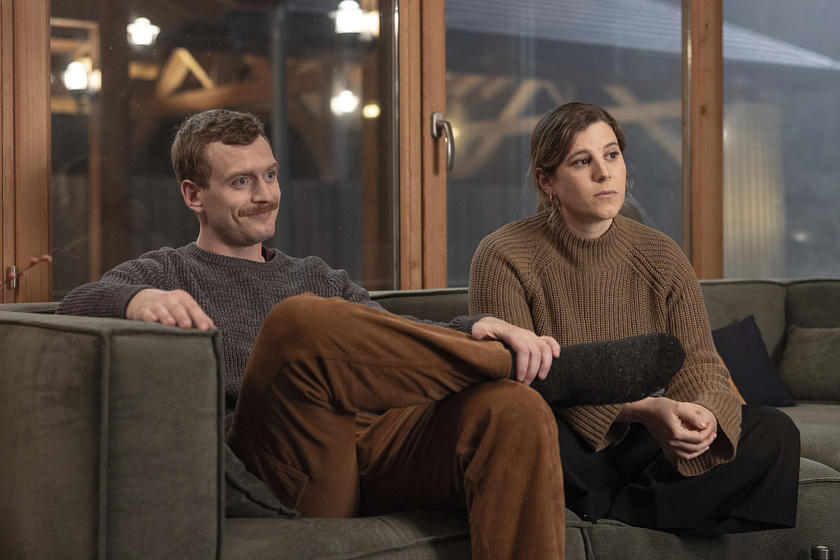 Ángela Cervantes y Vebjørn Enger en laponia