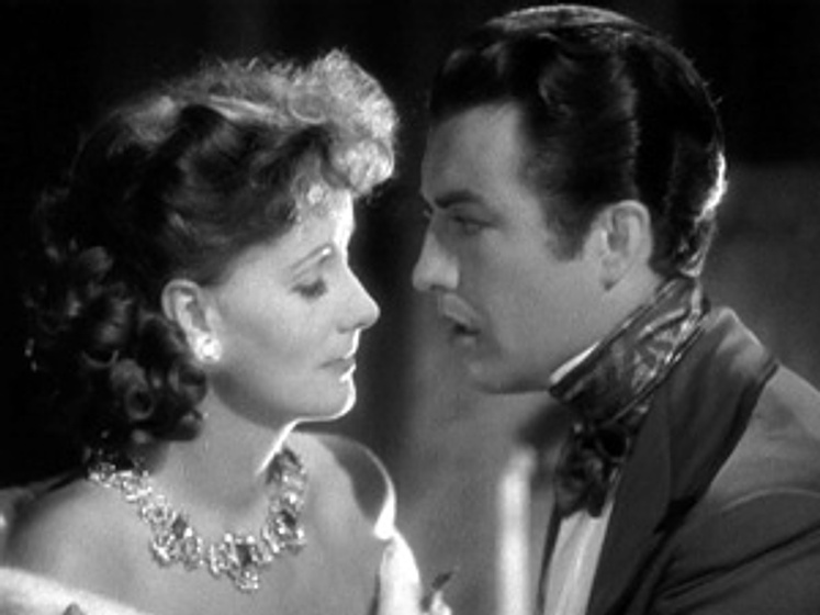 Robert Taylor [I] y Greta Garbo en Margarita Gautier