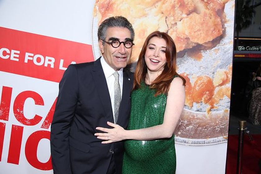 Alyson Hannigan y Eugene Levy en American Pie: El Reencuentro (Premiere en Los Angeles. Abril 2012)