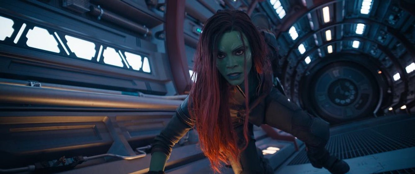 Zoe Saldana en Guardianes de la Galaxia Vol. 3