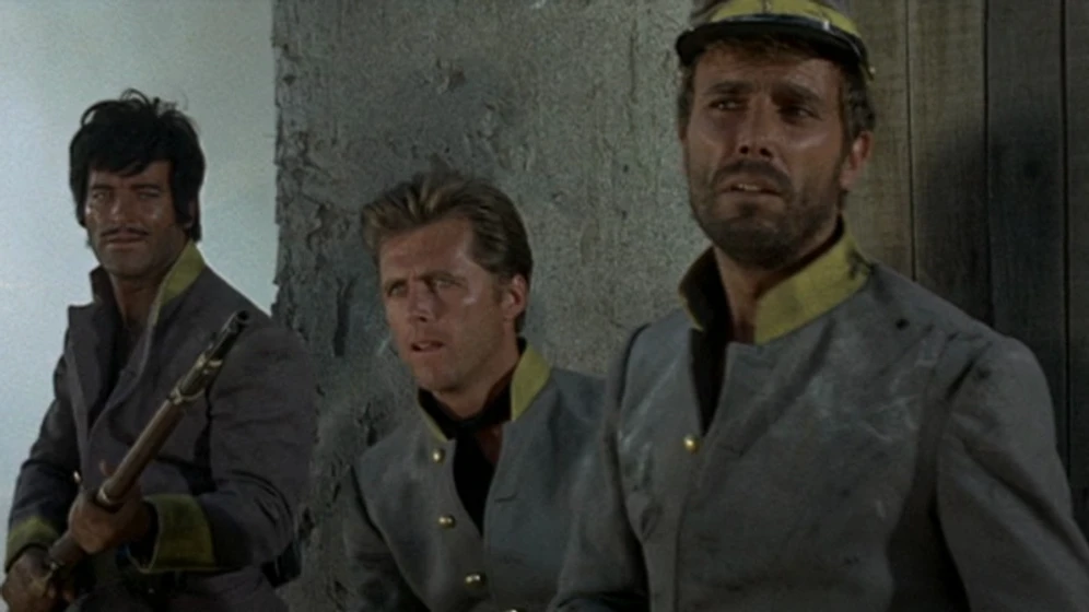 Edd Byrnes y George Hilton en los-profesionales-de-la-muerte